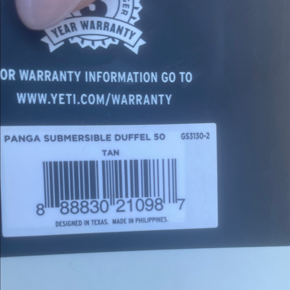 Yeti Panga Submersible Duffel 50 in Tan
